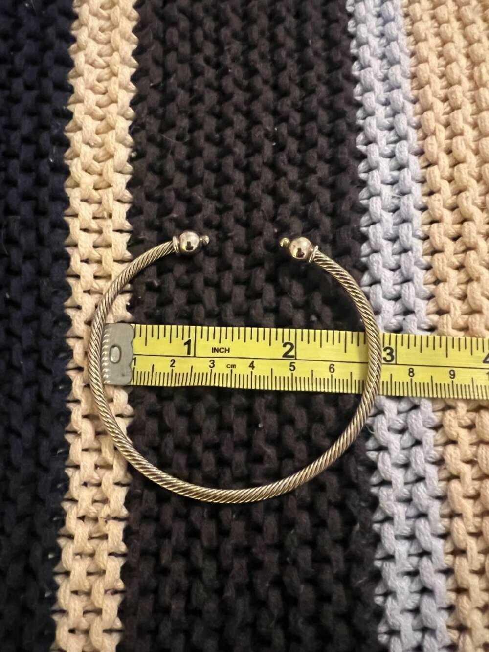 Cape Cod Silver Double Ball Bracelet Sterling Silver - Picture 3 of 3